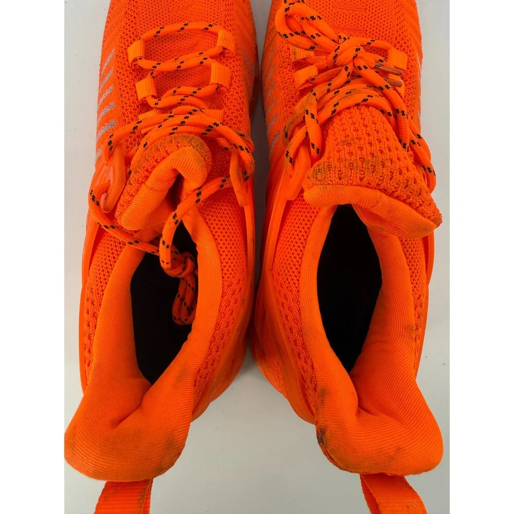 Mens Neon Orange Mesh Knit Blade Sole‎ Athletic Sneakers Trainers Size 42 1922